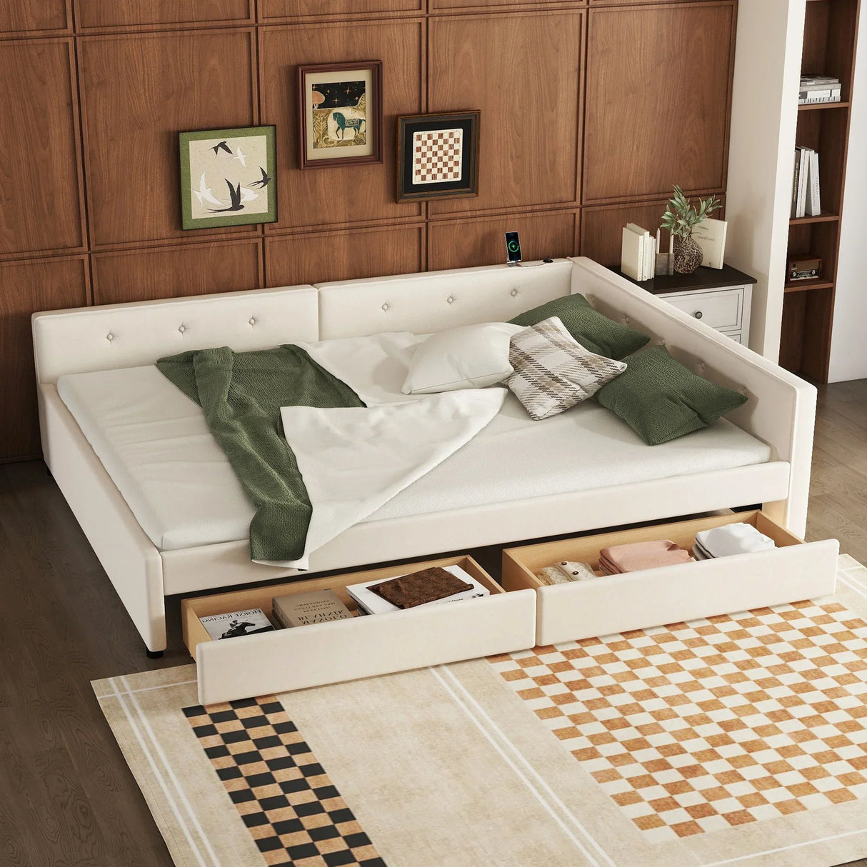 Platform Bed With USB Ports - Furniture Home Direct