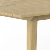 Kona - Outdoor Dining Table - Light Teak - Furniture Home Direct