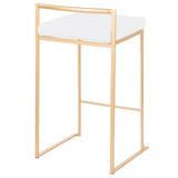 Fuji - Contemporary / Glam Design Counter Stool (Set of 2) - Furniture Home Direct