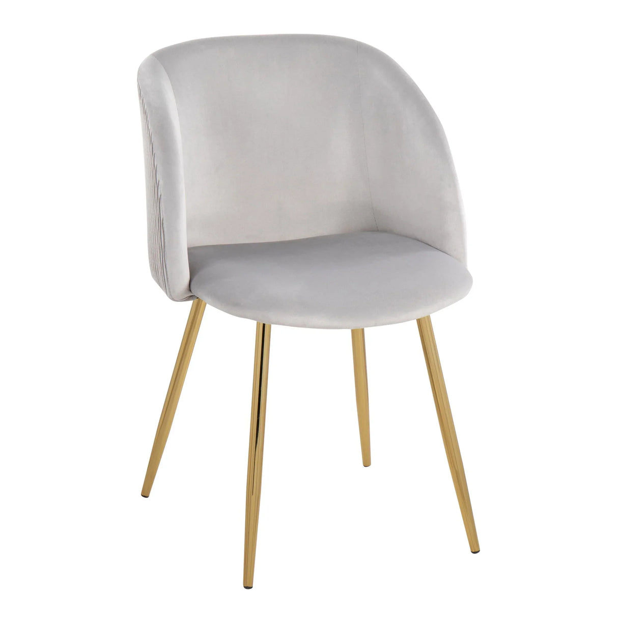 Fran - Pleated Waves Contemporary Chair (Set of 2) - Furniture Home Direct