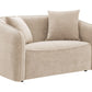 Keith - Chenille Loveseat With 2 Matching Color Toss Pillows - Furniture Home Direct