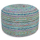 Margo - Handcrafted Round Pouf - Furniture Home Direct