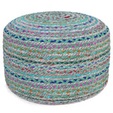 Margo - Handcrafted Round Pouf - Furniture Home Direct