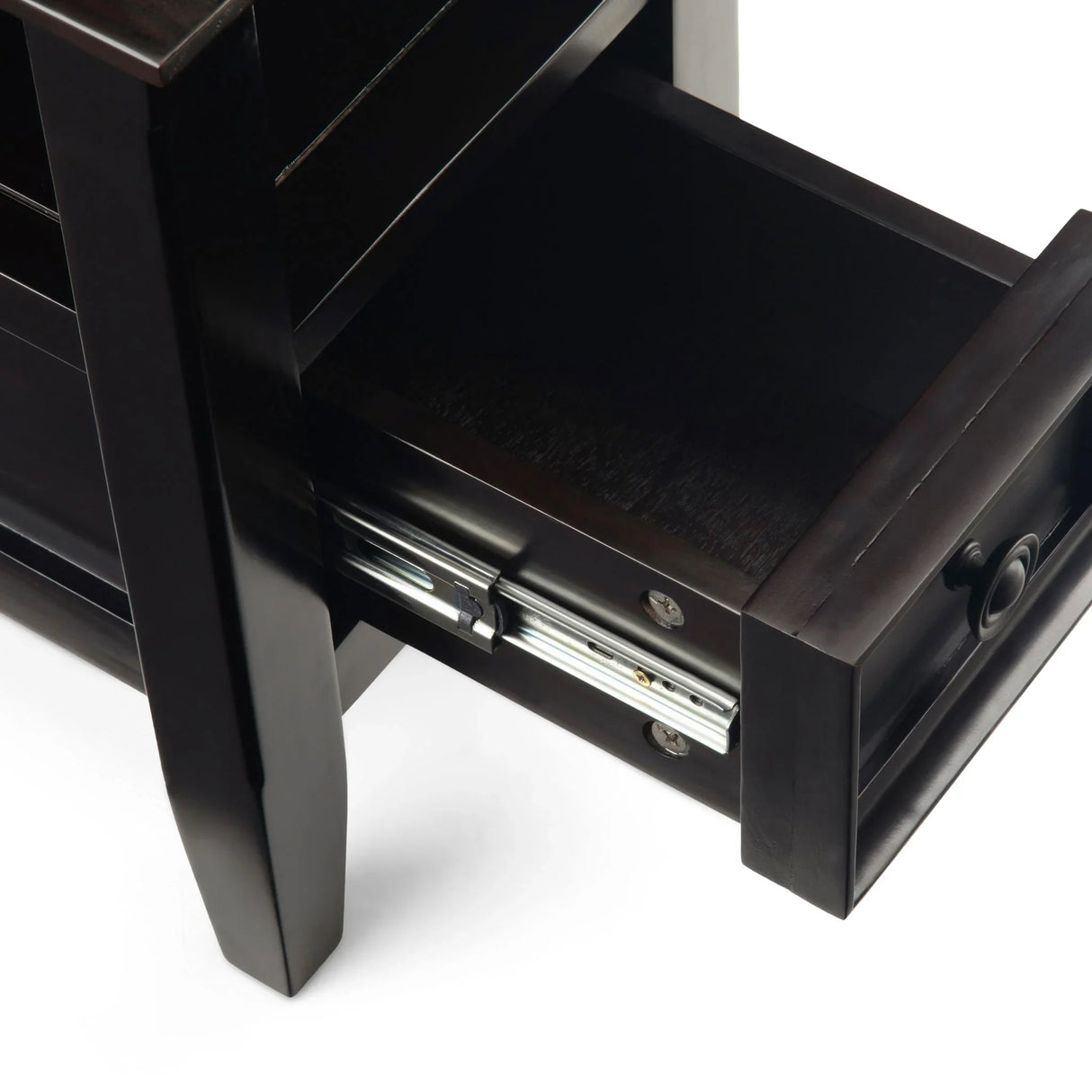 Amherst - Narrow Side Table - Hickory Brown - Furniture Home Direct
