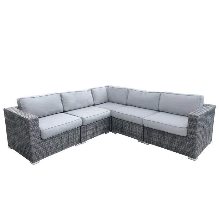 Fully Assembled Patio Sectional with Cushions - Furniture Home Direct