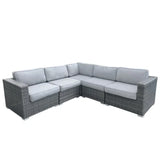 Fully Assembled Patio Sectional with Cushions - Furniture Home Direct
