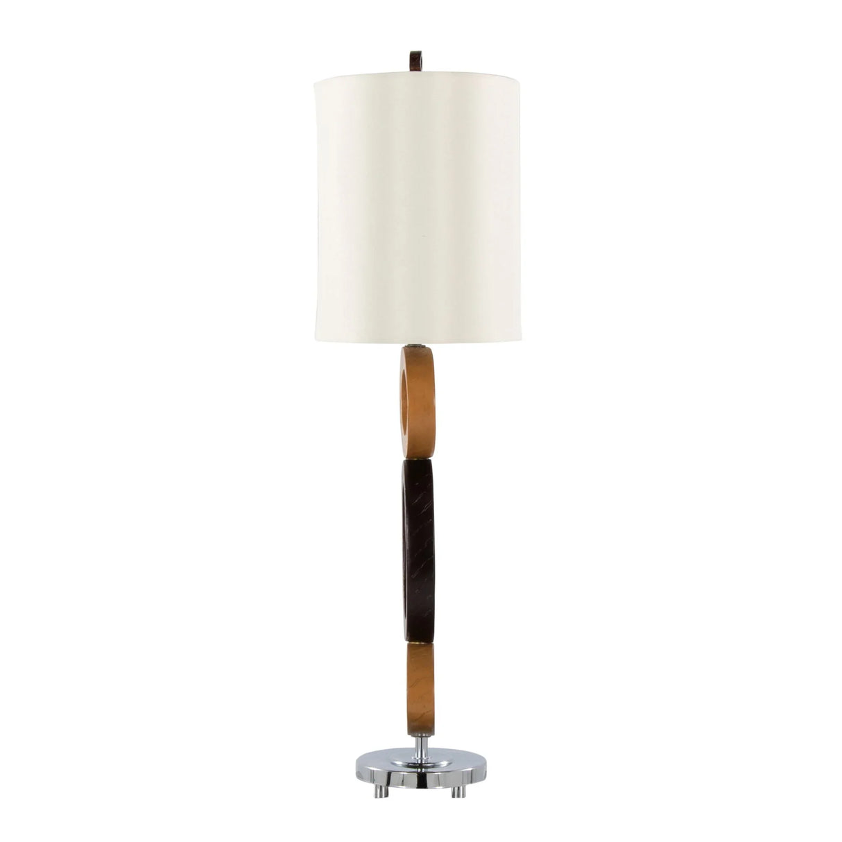 Hoops - Table Lamp (Set of 2) - Cedar / Bronze / White - Furniture Home Direct