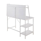 Geo - Shelf Contemporary Desk - Furniture Home Direct