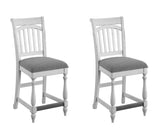Mariano - Slat Back Barstools (Set of 2) - Gray - Furniture Home Direct