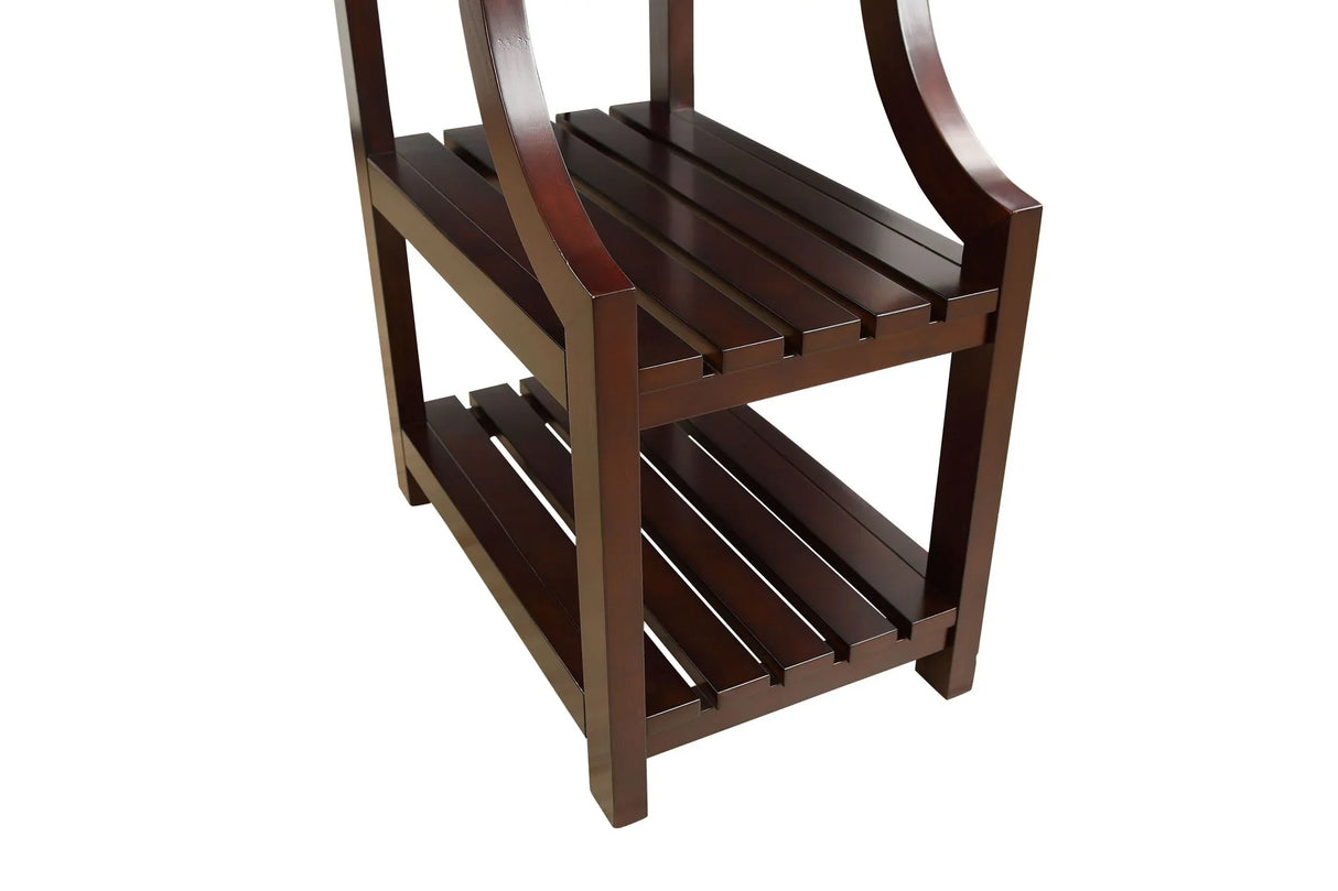 Wasaki - Accent Table With USB - Espresso - Furniture Home Direct