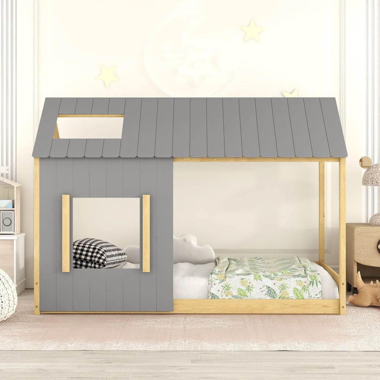 House Bed With Roof And Window - Furniture Home Direct