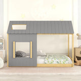 House Bed With Roof And Window - Furniture Home Direct