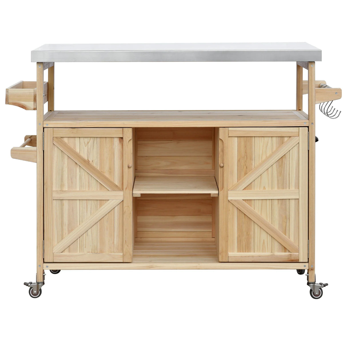 K&K Outdoor Kitchen Island & Storage Cabinet - Furniture Home Direct
