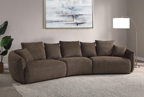 Bash - Anthology Boucle Sofa With Pillows - Brown - Furniture Home Direct
