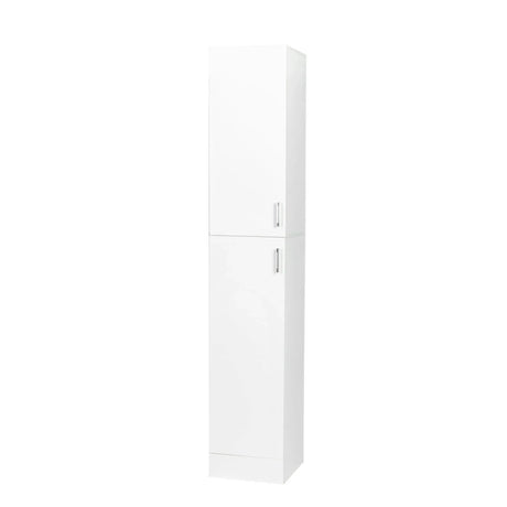 Freestanding Cabinet With Inadjustable Shelves And Two Doors For Kitchen, Dining Room - White - Furniture Home Direct