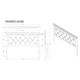 Shaker - 5 Pieces Bedroom Set With Crystal Inspired Tufted Headboard And LED Lighting - Furniture Home Direct