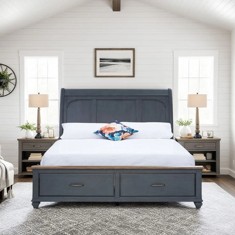 Americana - Sleigh Bed - Furniture Home Direct