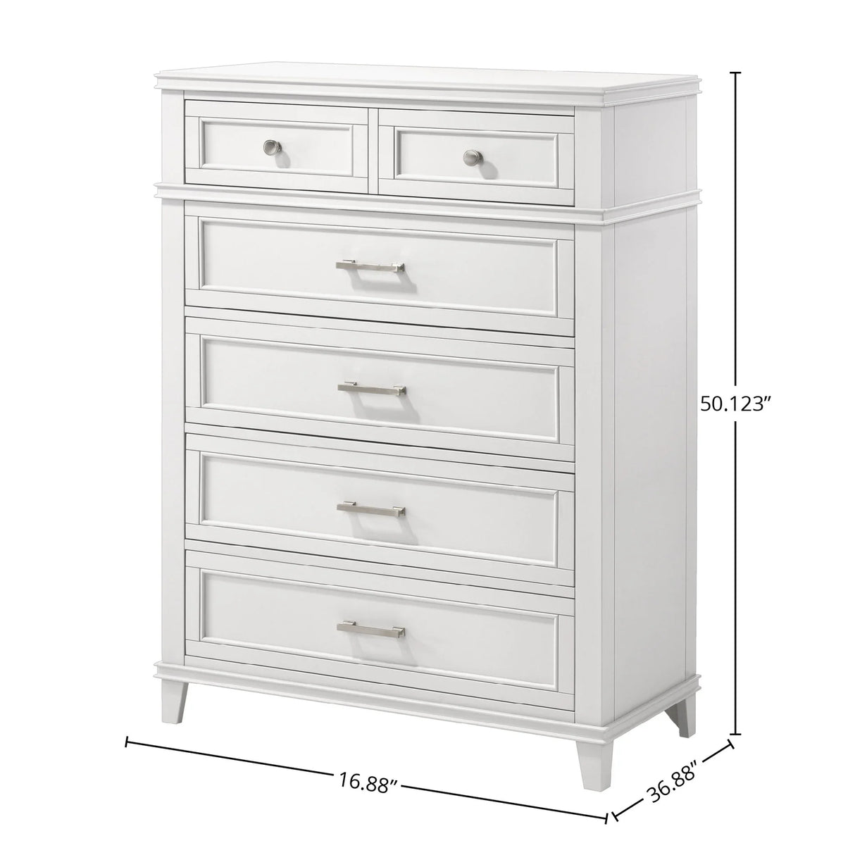 5 Drawer Chest, Ample Storage - Furniture Home Direct
