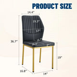 Luxury Simple Chair With Metal Gold Leg - Furniture Home Direct
