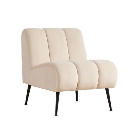 Upholstered Armless Chair For Living Room - Furniture Home Direct