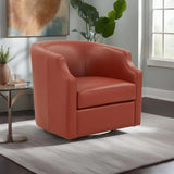 Emmett - Swivel Glider Barrel Chair With Clip Arm Design - Furniture Home Direct
