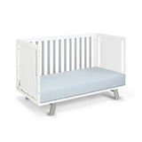 Livia - 3-in-1 Convertible Island Crib - White Frame - Furniture Home Direct