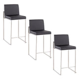Fuji - Contemporary High Back Counter Stool, Functional Design - Furniture Home Direct