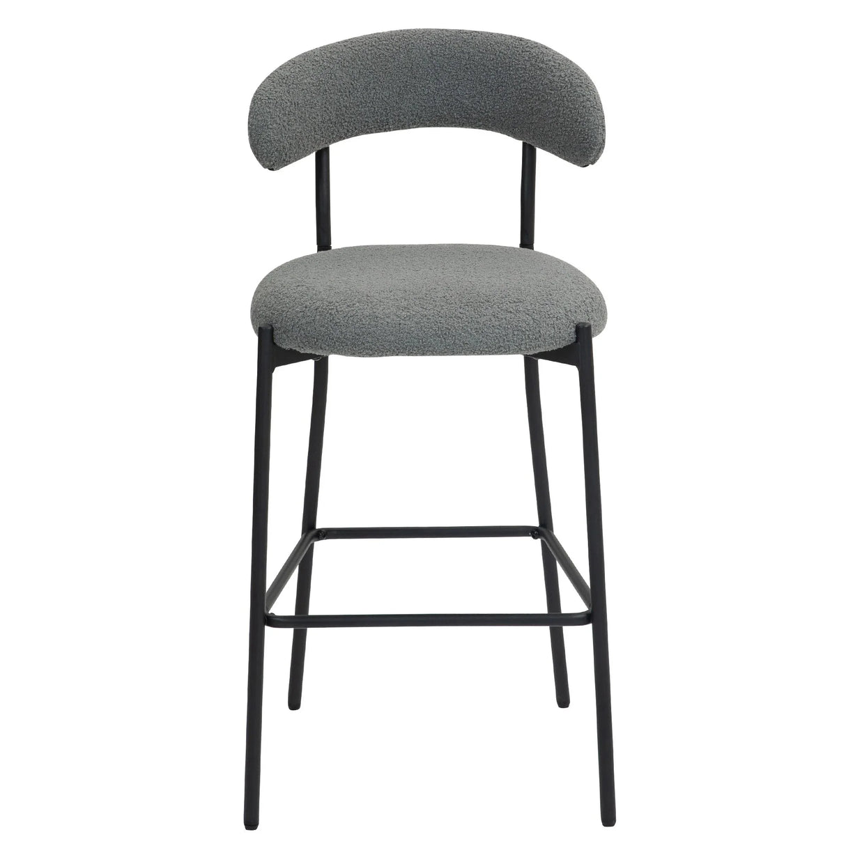 Counter Height Bar Stools With Powder Coating Base And Footrest - Furniture Home Direct