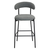 Counter Height Bar Stools With Powder Coating Base And Footrest - Furniture Home Direct