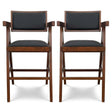 Athena - Counter Chair - Black / Brown - Furniture Home Direct