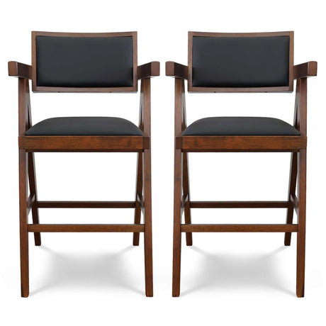 Athena - Counter Chair - Black / Brown - Furniture Home Direct
