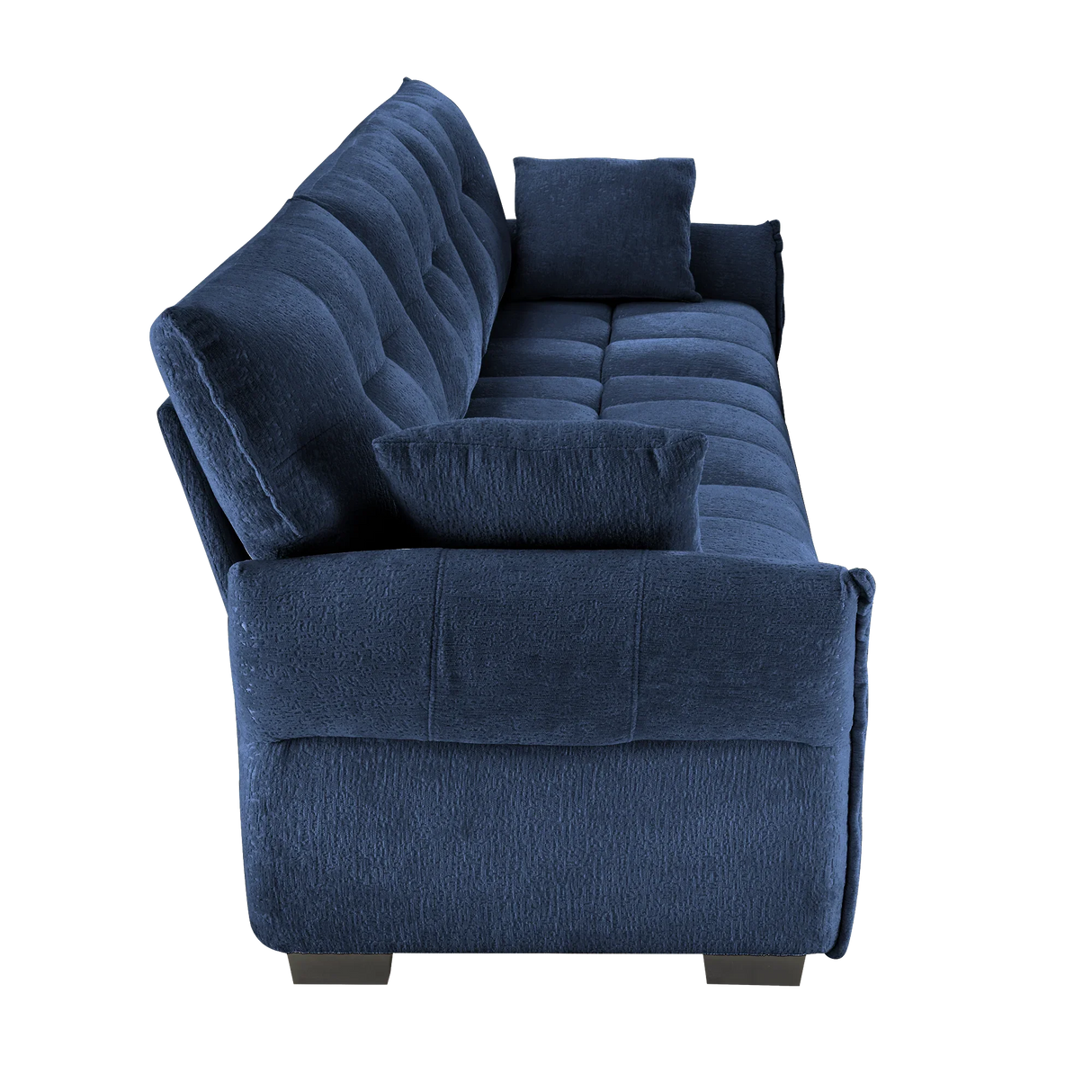 Chenille Sofa - Blue - Furniture Home Direct