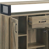 Abiram - Rustic Server - Oak - Furniture Home Direct