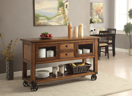 Kadri - Kitchen Cart - Distressed Chestnut - Furniture Home Direct