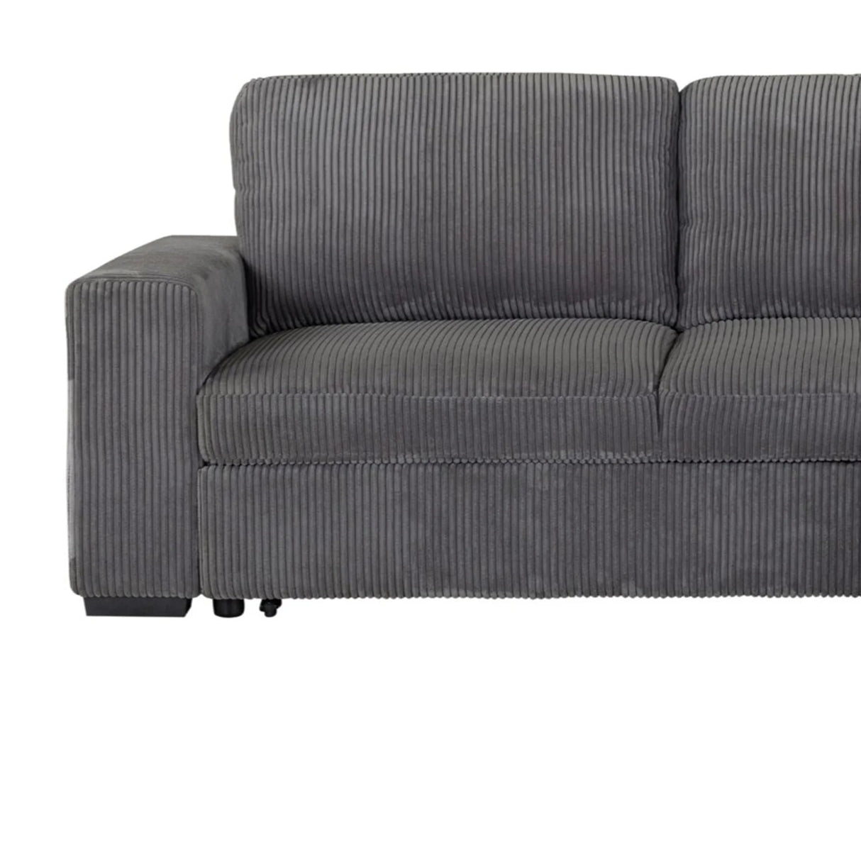 Sectional Sofa Right Chaise LShaped Textured Soft Grey - Furniture Home Direct