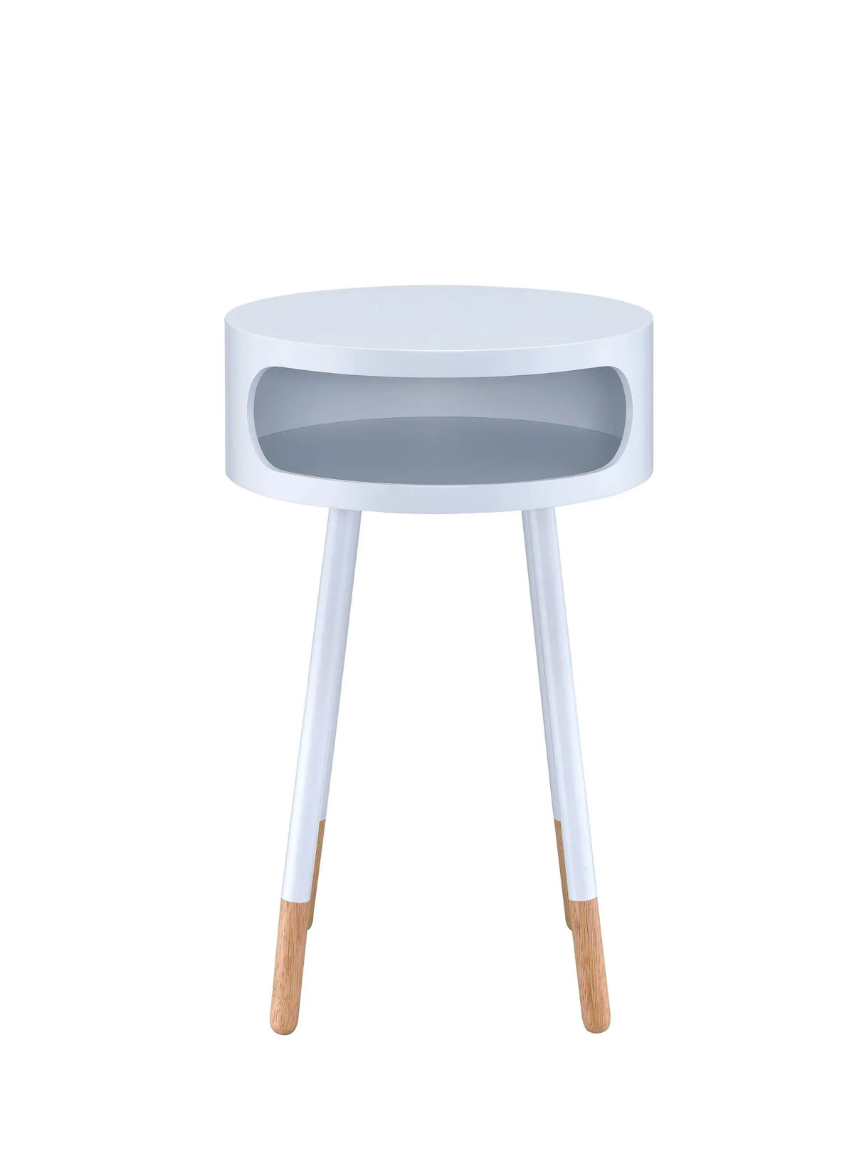 Sonria - Round Accent Table - Natural White - Furniture Home Direct