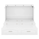 Murphy Wall Bed With Drawer And A Set Of Sockets & USB Ports, Pulley Structure Design - Furniture Home Direct