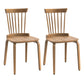 Solid Wood Slat Back Windsor Chair (Set of 2) - Furniture Home Direct