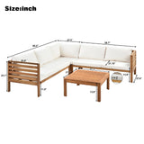 2 Piece Outdoor Sectional Set - Beige - Furniture Home Direct
