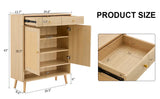 Modern Rattan Shoe Cabinet - Furniture Home Direct