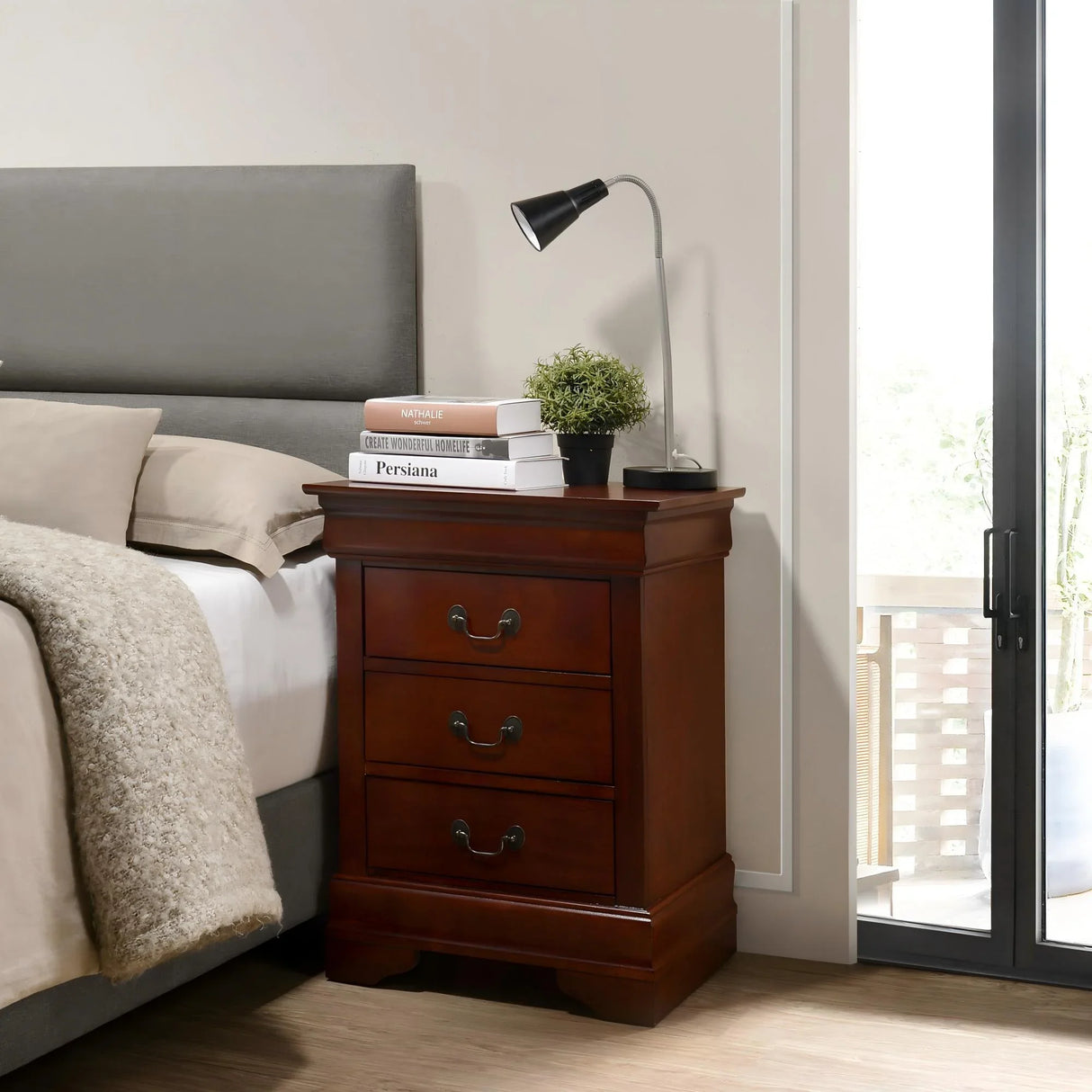 Louis Phillipe - Nightstand - Wood - Furniture Home Direct