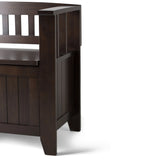 Acadian - Entryway Storage Bench, Handcrafted - Furniture Home Direct