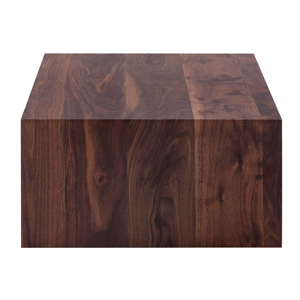 Coffee Table Modern Wood Grain Rectangular Finish Walnut - Furniture Home Direct