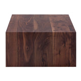 Coffee Table Modern Wood Grain Rectangular Finish Walnut - Furniture Home Direct