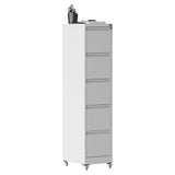 Drawer Metal Locking Vertical File Cabinet With Wheels Heavy Duty Lockable Storage - Furniture Home Direct