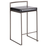 Fuji - Industrial Stackable Counter Stool Elegant Design - Furniture Home Direct