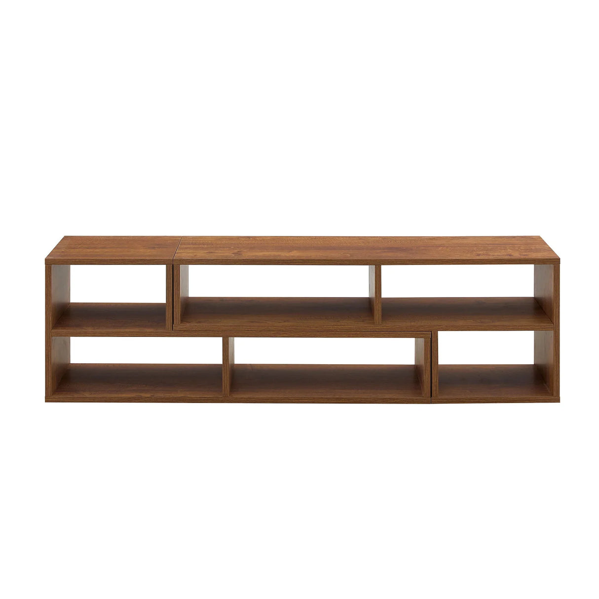 Cube TV Stand With Open Storage And 2 Shelves - Furniture Home Direct