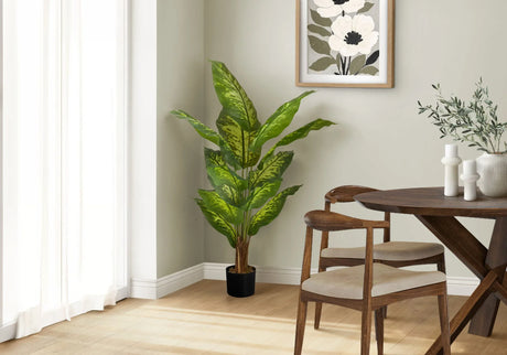 47" Tall, Artificial Plant, Evergreen Tree, Indoor, Faux, Fake, Floor, Greenery, Potted, Real Touch, Decorative - Green / Black - Furniture Home Direct