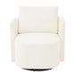 360° Modern Swivel Chair With Upholstered Curved Design - Furniture Home Direct