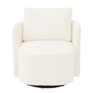 360° Modern Swivel Chair With Upholstered Curved Design - Furniture Home Direct